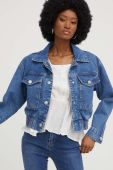Джинсова куртка Answear Lab жіноча перехідна колір блакитний (3192387)