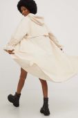 Пальто Answear Lab жіноче колір бежевий перехідне oversize (3219830)