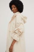 Пальто Answear Lab жіноче колір бежевий перехідне oversize (3219830)
