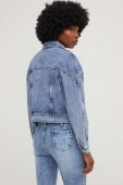 Джинсова куртка Answear Lab жіноча перехідна oversize колір блакитний (3212784)