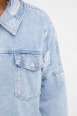 Джинсова куртка Answear Lab жіноча перехідна колір блакитний (3258732)