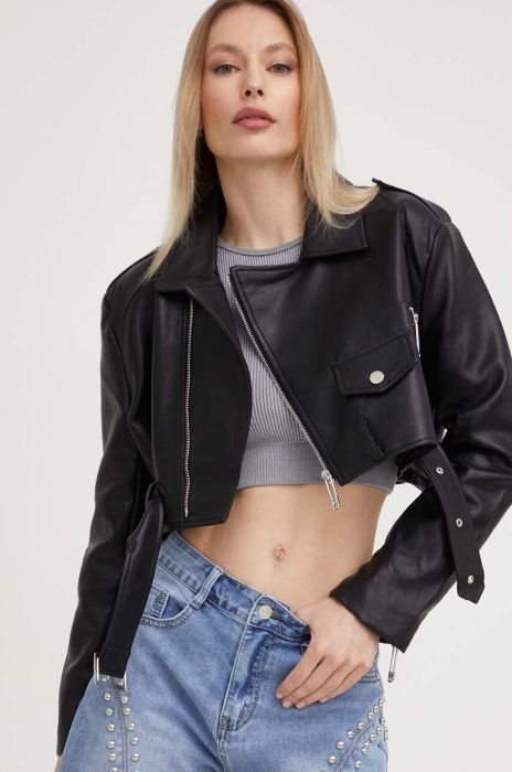 Куртка Answear Lab жіноча колір чорний перехідна (3275905)