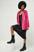 Піджак Answear Lab колір рожевий однобортний однотонний (2926607)