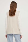 Безрукавка Answear Lab колір бежевий однобортна