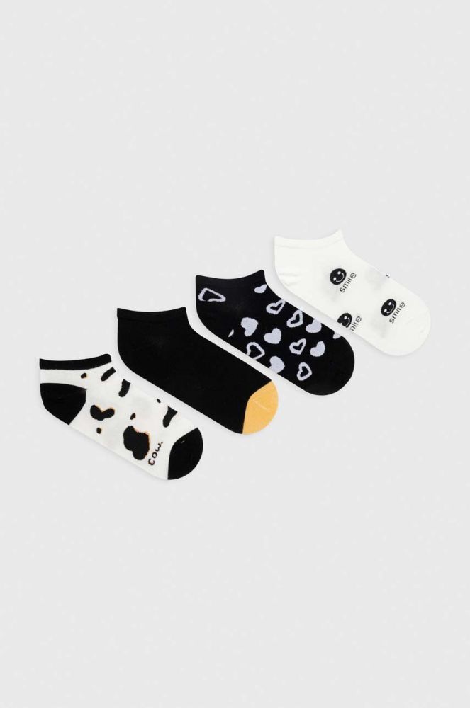 Шкарпетки Answear Lab 4-pack жіночі колір чорний