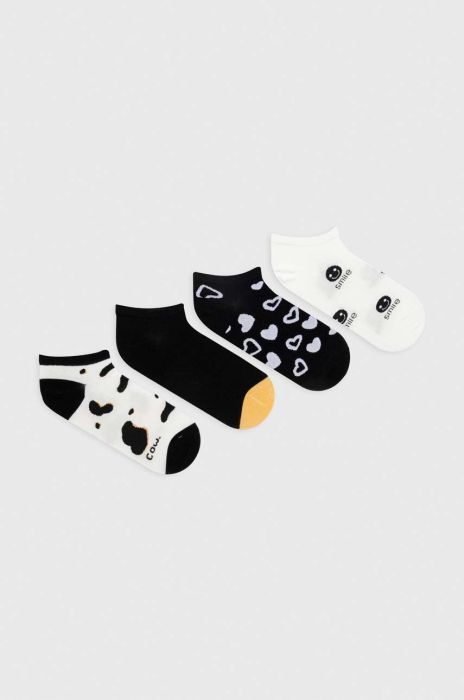 Шкарпетки Answear Lab 4-pack жіночі колір чорний