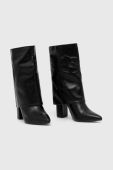 Черевики Answear Lab жіночі колір чорний каблук блок (2803099)