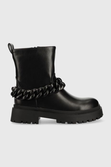 Черевики Answear Lab жіночі колір чорний каблук блок (2822214)