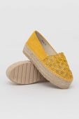 Еспадрилі Answear Lab колір жовтий на платформі (3029738)