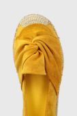 Еспадрилі Answear Lab колір жовтий на платформі (3218589)