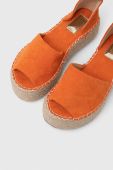 Еспадрилі Answear Lab колір помаранчевий на платформі