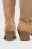 Чоботи Answear Lab жіночі колір бежевий каблук блок злегка утеплена (3289305)