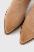 Чоботи Answear Lab жіночі колір бежевий каблук блок злегка утеплена (3289305)