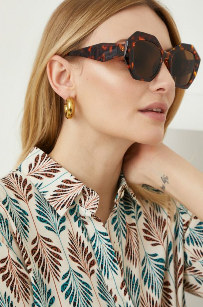 Сонцезахисні окуляри Answear Lab жіночі колір коричневий (3047508)