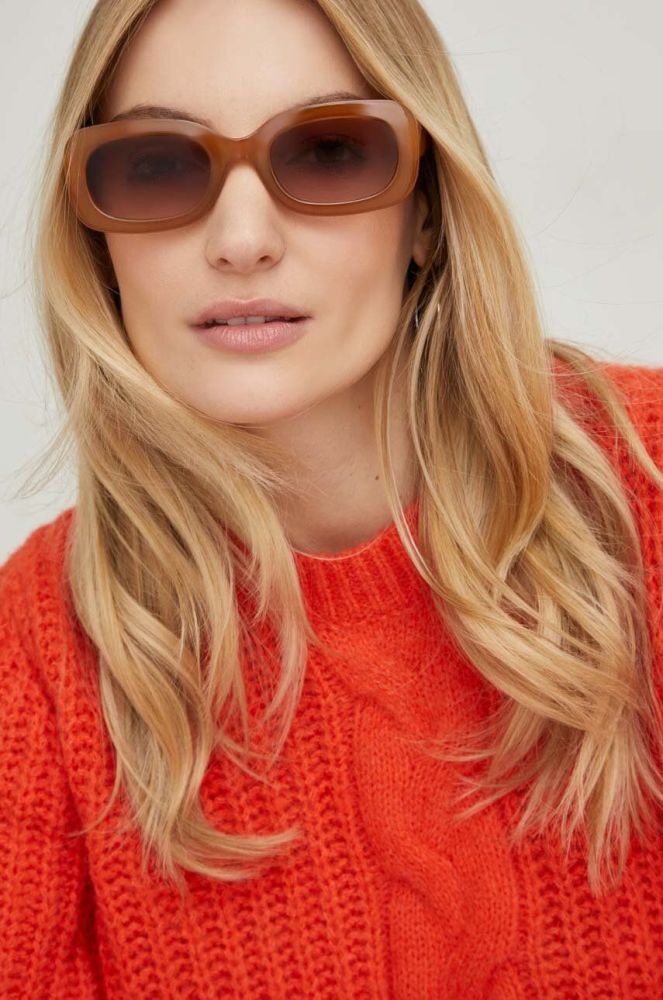 Сонцезахисні окуляри Answear Lab жіночі колір коричневий (3037472)