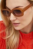 Сонцезахисні окуляри Answear Lab жіночі колір коричневий (3037472)