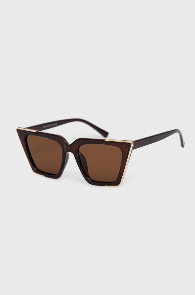 Сонцезахисні окуляри Answear Lab POLARYZACJA жіночі колір коричневий (3149632)