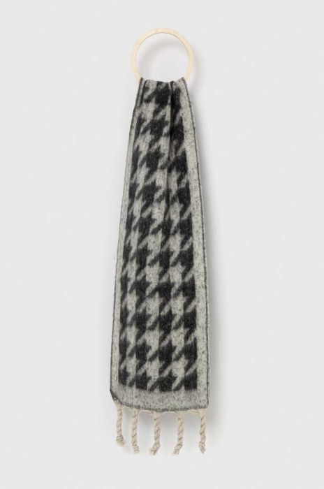 Шарф з шерстю Answear Lab колір сірий візерунок (2886153)
