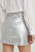 Спідниця Answear Lab X Лімітована колекція SISTERHOOD колір срібний mini пряма