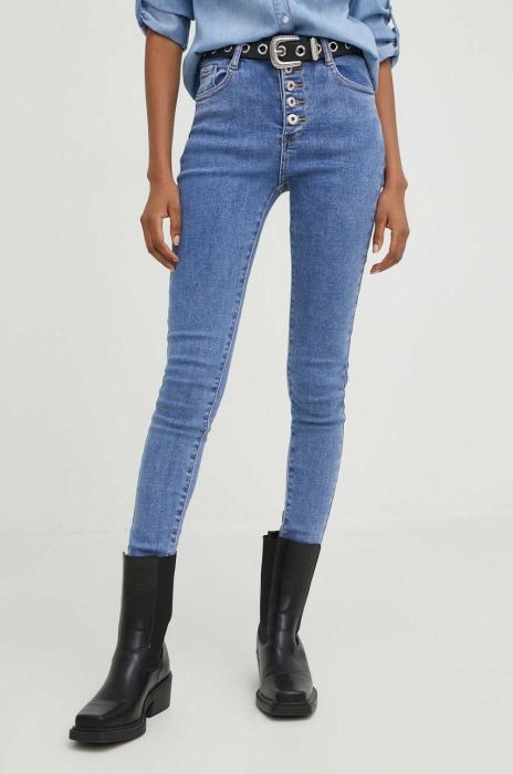 Джинси Answear Lab жіночі висока посадка колір блакитний (2956076)