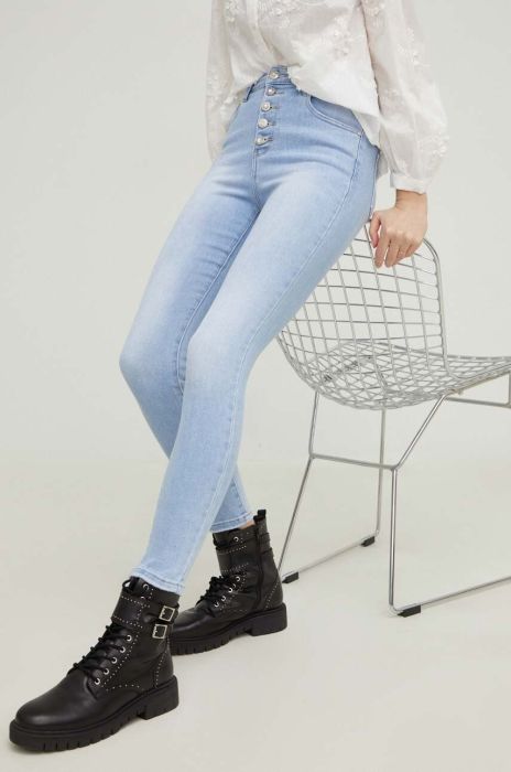 Джинси Answear Lab жіночі висока посадка колір блакитний (3054926)