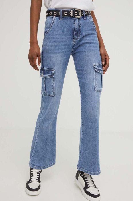 Джинси Answear Lab жіночі висока посадка колір блакитний (3197663)