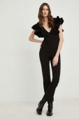 Комбінезон Answear Lab колір чорний декольте трикутник (3001687)