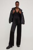 Комбінезон Answear Lab колір чорний декольте трикутник (3214953)