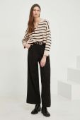 Штани Answear Lab жіночі колір чорний широке висока посадка (2870291)