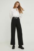 Штани Answear Lab жіночі колір чорний широке висока посадка (2934319)