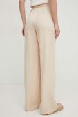 Штани Answear Lab жіночі колір бежевий широке висока посадка (3125114)