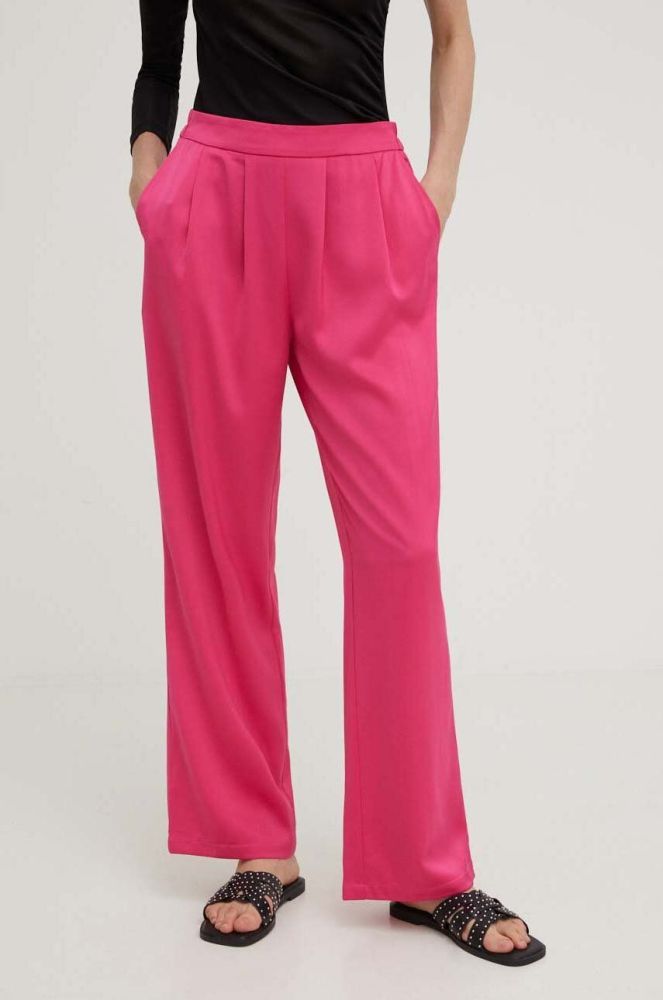 Штани Answear Lab жіночі колір рожевий пряме висока посадка (3242715)