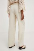 Штани Answear Lab жіночі колір бежевий широке висока посадка (3186490)