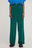 Штани Answear Lab жіночі колір зелений широке висока посадка (3210905)