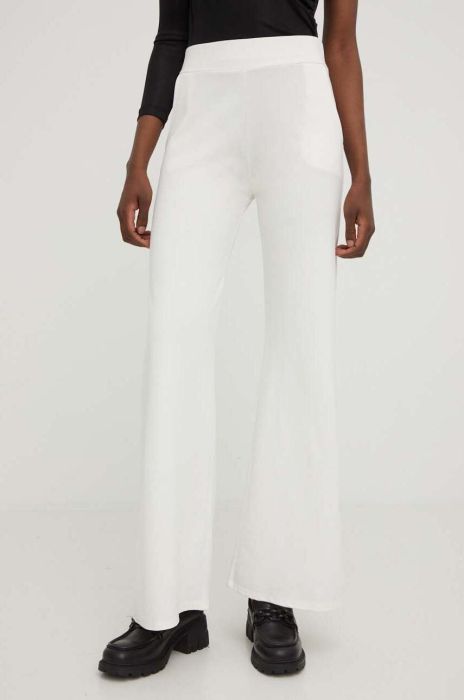 Штани Answear Lab жіночі колір бежевий широке висока посадка (3221478)