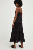Бавовняна сукня Answear Lab колір чорний maxi розкльошена (3177671)