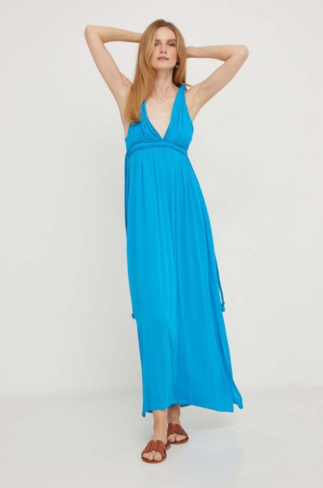 Сукня Answear Lab колір бірюзовий maxi розкльошена (3380226)