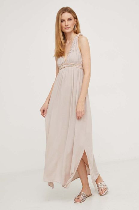 Сукня Answear Lab колір бежевий maxi розкльошена (3380135)