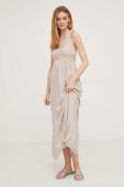 Сукня Answear Lab колір бежевий maxi розкльошена (3380135)