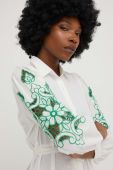 Бавовняна сорочка Answear Lab колір зелений