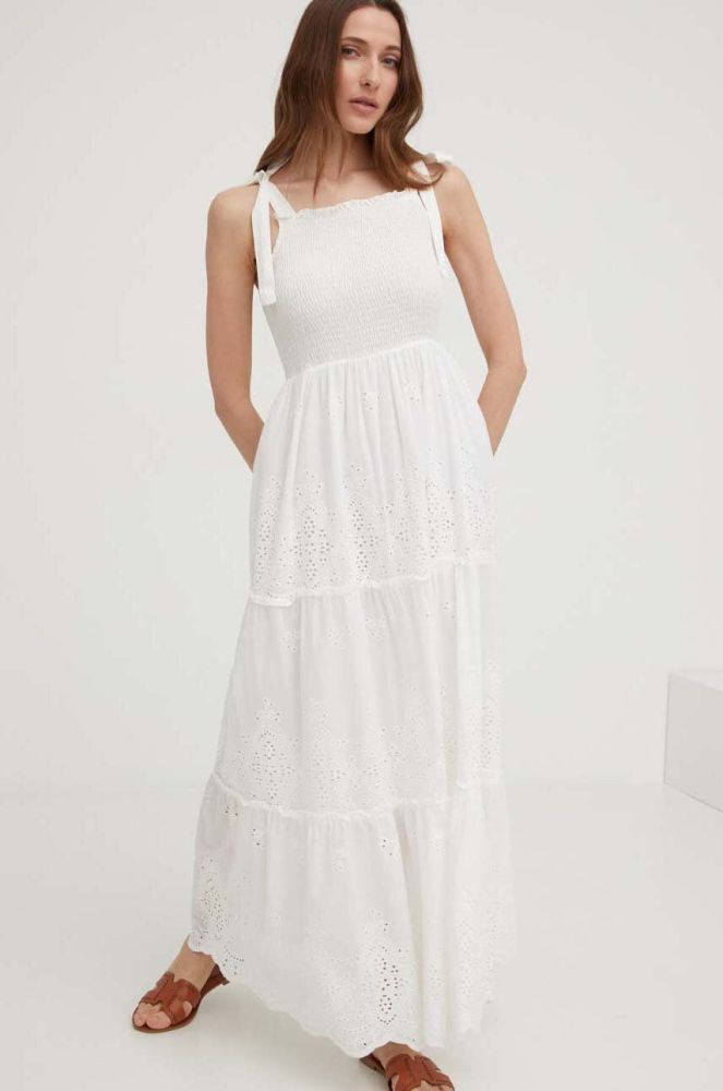 Сукня Answear Lab колір білий maxi розкльошена (3230910)