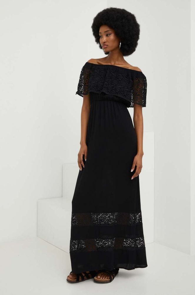 Сукня Answear Lab колір чорний maxi розкльошена (3264653)