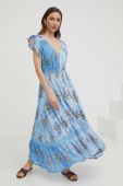 Сукня Answear Lab maxi розкльошена колір блакитний (3326979)