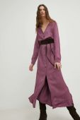 сукня Answear Lab колір фіолетовий maxi розкльошена
