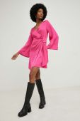 Сукня Answear Lab X Лімітована колекція SISTERHOOD колір рожевий mini пряма