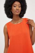 Льняна сукня Answear Lab колір помаранчевий mini розкльошена