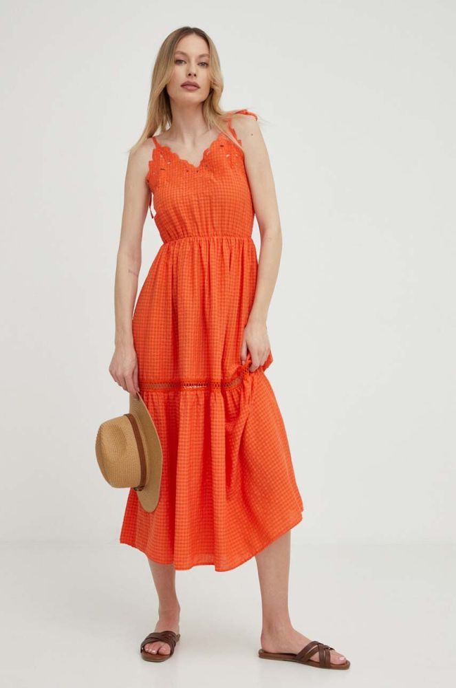 Сукня Answear Lab колір помаранчевий maxi розкльошена (3277745)