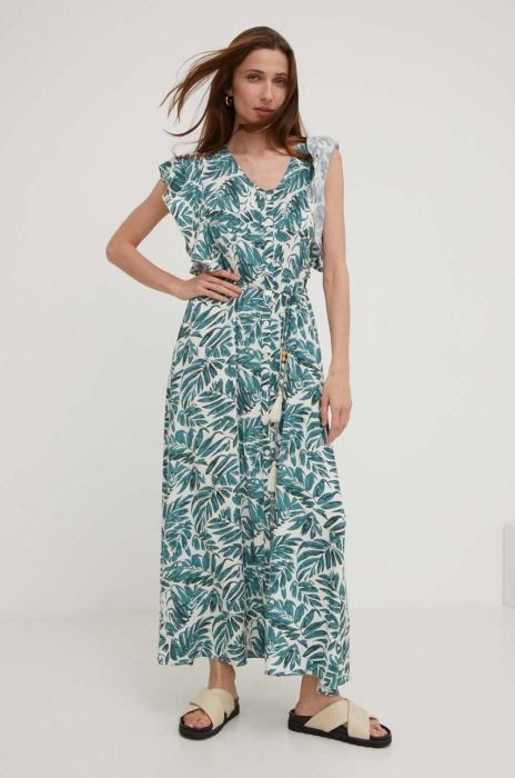 Сукня Answear Lab колір зелений maxi розкльошена (3242741)