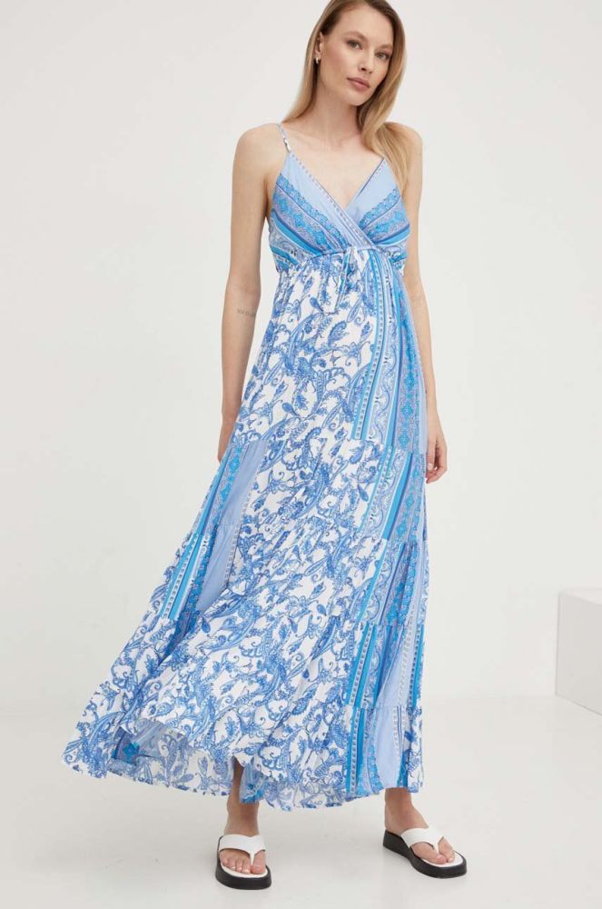 Сукня Answear Lab maxi розкльошена колір блакитний (3275982)