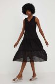 Сукня Answear Lab колір чорний midi розкльошена (3286669)